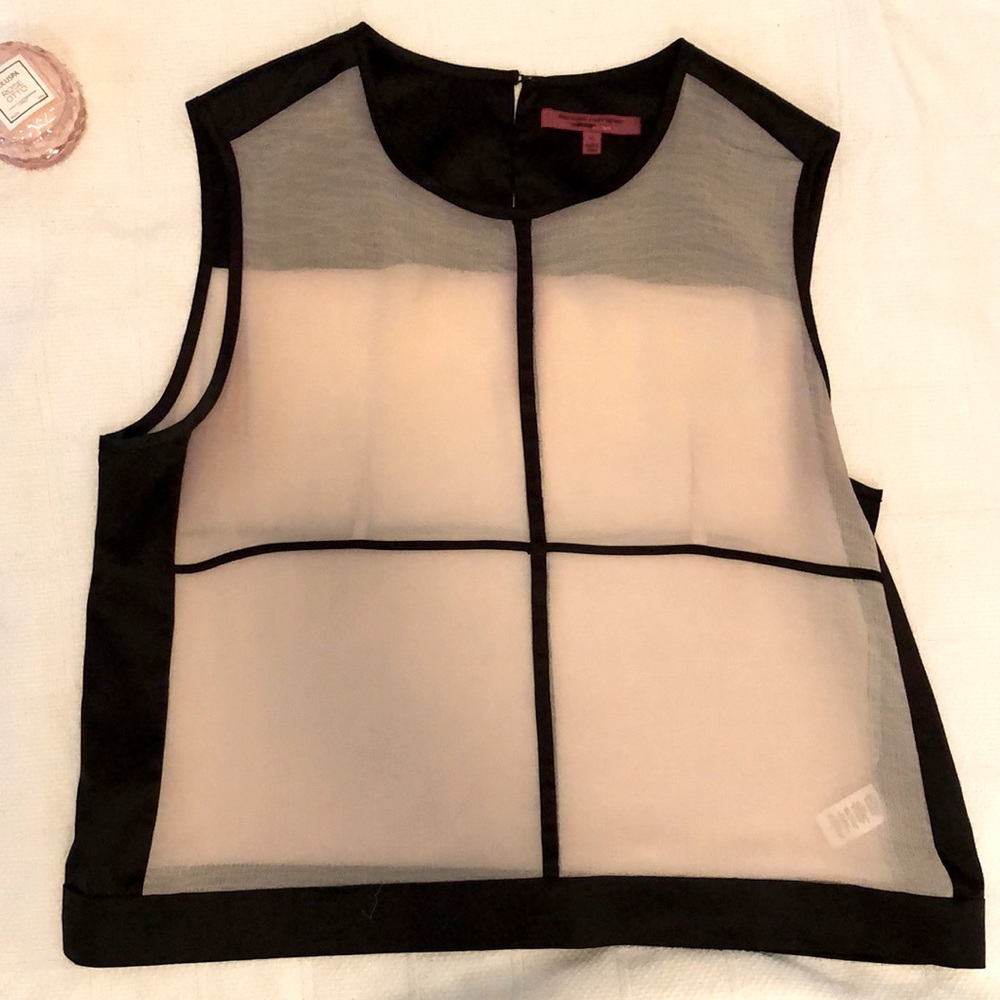 Narciso Rodriguez for Target sleeveless sheer blouse
